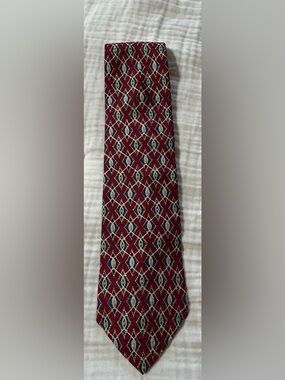 Christian Dior Monsieur Mens Tie Necktie Multicolor Geometric 100% Silk  USA